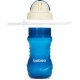 Поїльник-непроливайка Baboo із силіконовою соломинкою, 360 мл, 9 + (блакитна) (8-129)