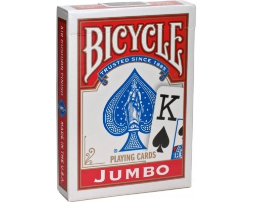 Гральні карти Bicycle Rider Back International Jumbo Index (red) (JIR001-1)