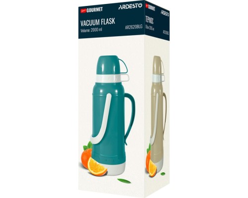 Термос Ardesto Gemini Gourmet 2000 мл Бежевий (AR2620BGG)
