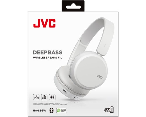 Навушники JVC HA-S36W White (HA-S36W-W-U)