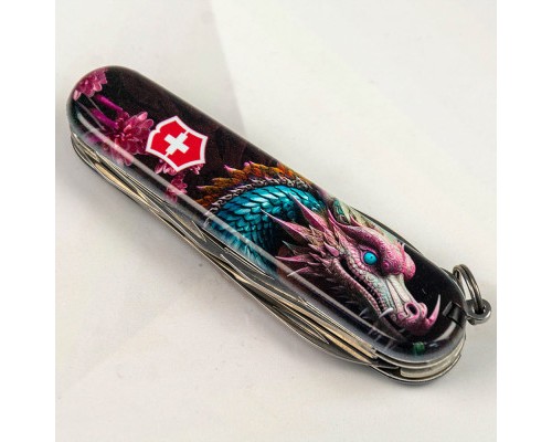 Ніж Victorinox Climber Zodiac Лазурний дракон (1.3703.3_Z3290p)