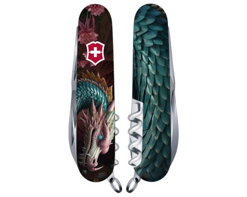 Ніж Victorinox Climber Zodiac Лазурний дракон (1.3703.3_Z3290p)