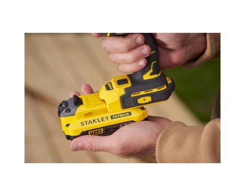 Гайковерт Stanley FatMax, 18V, 2x2Ah, 190Нм, 2900об/хв, 3800уд/хв (SFMCF820D2K)