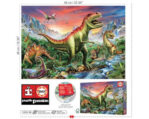 Пазл Educa Jurassic Forest 1000 елементів (6337608)