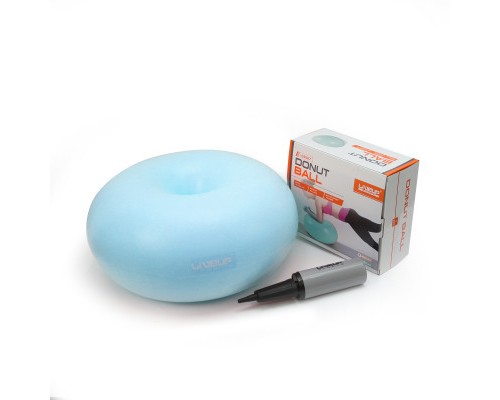 М'яч для фітнесу LiveUp Donut Ball LS3567-b синій 45х25см (2021281280088)