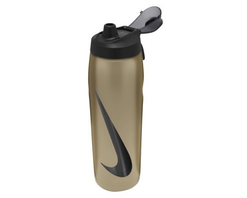 Пляшка для води Nike Refuel Bottle Locking Lid 32 OZ золотистий, чорний 946 мл N.100.7670.728.32 (887791745279)