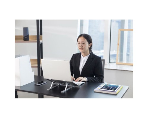 Підставка до ноутбука HiSmart LPS03-3, алюміній (HS082826)