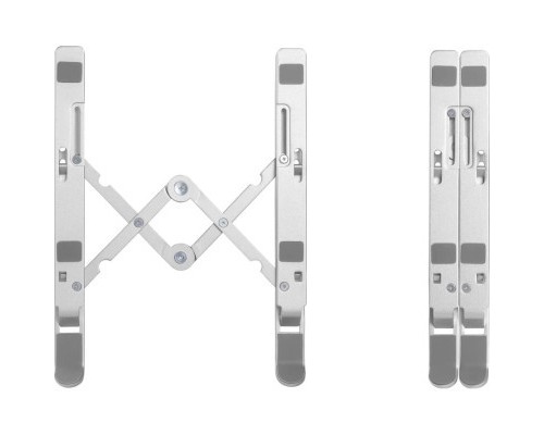Підставка до ноутбука HiSmart LPS03-3, алюміній (HS082826)