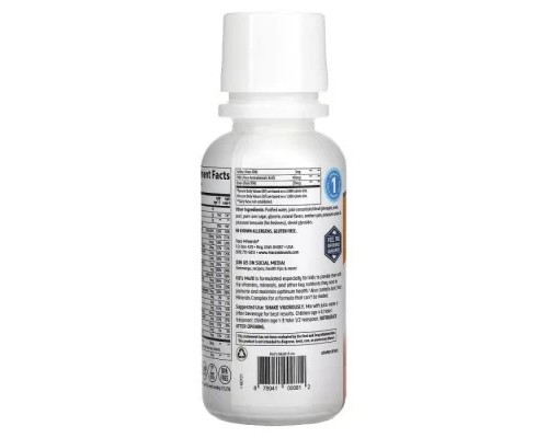 Мінерали Natrol Дитячі мультивітаміни, цитрусовий смак, Kid's Multi, 237 мл (TMR-00081)