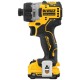 Шуруповерт DeWALT 12V XR Li-Ion, 8 Нм, 1100 об/мин, 2x2Ah, кейс (DCF601D2)