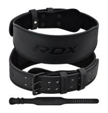 Атлетичний пояс RDX 4 шкіряний Full Black XL (WBS-4FB-XL)