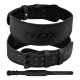 Атлетичний пояс RDX 4 шкіряний Full Black XL (WBS-4FB-XL)