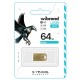 USB флеш накопичувач Wibrand 64GB Hawk Gold USB 2.0 (WI2.0/HA64M1G) 