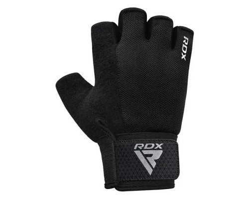 Рукавички для фітнесу RDX W1 Half Black Plus L (WGA-W1HB-L+)