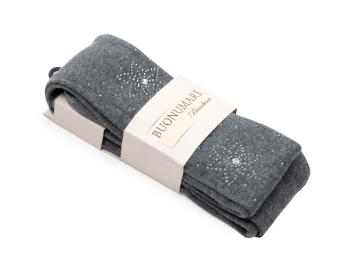Колготки дитячі BNM зі стразами (M0C0302-1090-7G-gray)