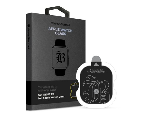 Скло захисне Armorstandart Supreme Black Icon Apple Watch Ultra 49 mm (ARM77073)