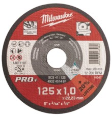 Круг відрізний Milwaukee SCS 41/125x1 PRO+ (10 шт) в металевому боксі (4932478998)