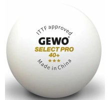 М'ячик для настільного теніса Gewo Select Pro 40+ ITTF 6 шт (86481200) (931059)