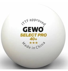 М'ячик для настільного теніса Gewo Select Pro 40+ ITTF 6 шт (86481200) (931059)