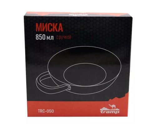 Миска туристична Tramp з нержавіючої сталі з ручкою (UTRC-050)