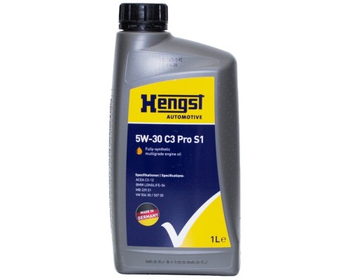 Моторна олива HENGST 5W-30 C3 Pro S1, 1л (637800000)