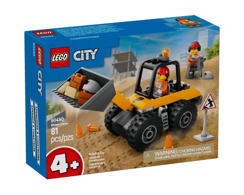 Конструктор LEGO City Жовтий будівельний автонавантажувач (60450)