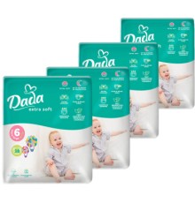 Підгузки Dada Extra Soft 6 XL (15+ кг) 112 шт (4 упаковки по 28 шт) (4820174989583)