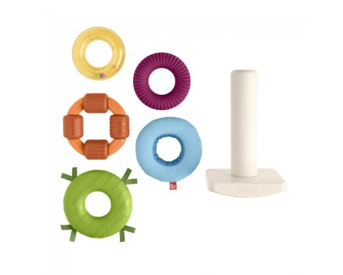Розвиваюча іграшка Fisher-Price Пірамідка Розвиток сенсорики (HXK47) Розвиваюча іграшка Fisher-Price Пірамідка Розвиток сенсорики (HXK47)