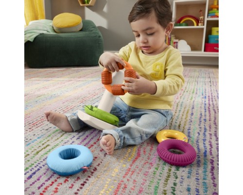 Розвиваюча іграшка Fisher-Price Пірамідка Розвиток сенсорики (HXK47) Розвиваюча іграшка Fisher-Price Пірамідка Розвиток сенсорики (HXK47)
