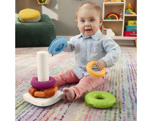 Розвиваюча іграшка Fisher-Price Пірамідка Розвиток сенсорики (HXK47) Розвиваюча іграшка Fisher-Price Пірамідка Розвиток сенсорики (HXK47)