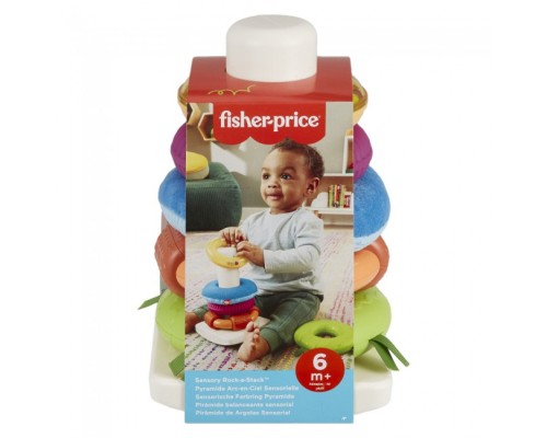 Розвиваюча іграшка Fisher-Price Пірамідка Розвиток сенсорики (HXK47) Розвиваюча іграшка Fisher-Price Пірамідка Розвиток сенсорики (HXK47)