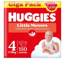 Підгузки Huggies Little Movers 4 (7-18 кг) M-pack, 150 шт (5029053583402)