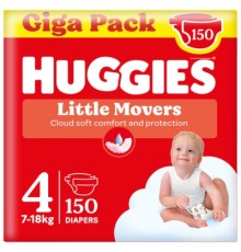 Підгузки Huggies Little Movers 4 (7-18 кг) M-pack, 150 шт (5029053583402)