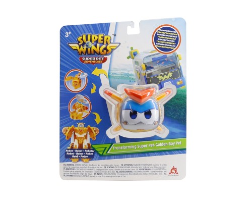 Трансформер Super Wings Transforming Super Pet Золотий Хлопчик улюбленець (Golden Boy pet) (EU770644)