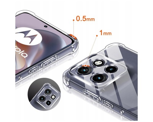 Чохол до мобільного телефона BeCover Anti-Shock Motorola Edge 50 Neo Clear (713150)