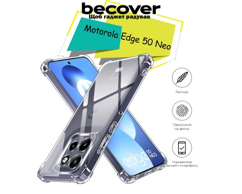 Чохол до мобільного телефона BeCover Anti-Shock Motorola Edge 50 Neo Clear (713150)