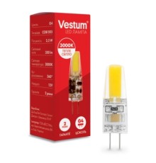Лампочка Vestum LED COB G4 3,5W 3000K 12V (1-VS-8103)