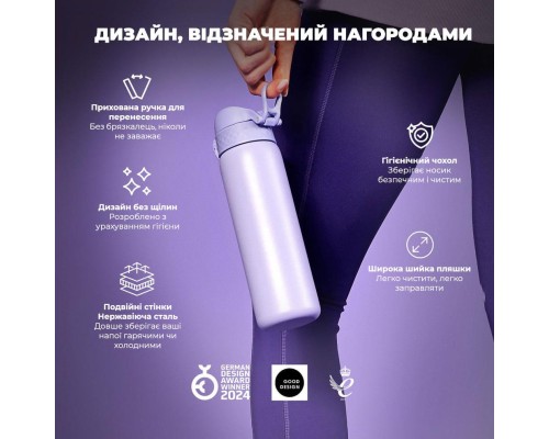 Пляшка для води ION8 OneTouch Vacuum Insulated 500 мл Light Purple (I8TS500PERI)