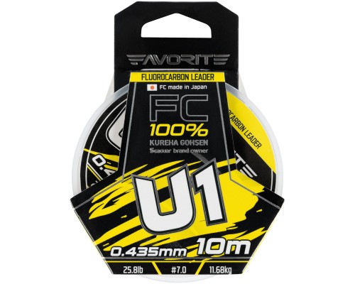 Флюорокарбон Favorite U1 FC 10m 7.0/0.435mm 25.8lb/11.68kg (1693.11.86)
