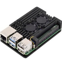Корпус до промислового ПК KUONGSHUN for Raspberry Pi 5 Alu 2 fans (RA787)