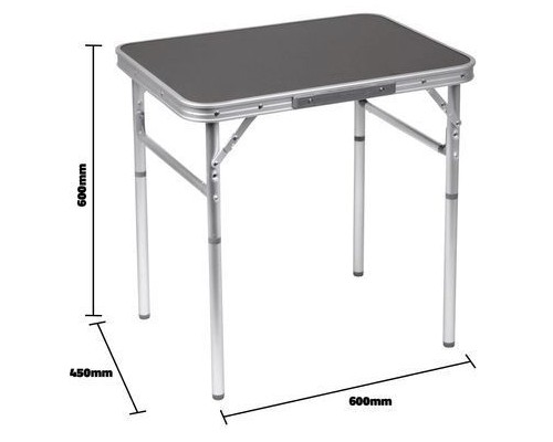 Туристичний стіл Bo-Camp 60x45 cm Grey (1404385) (DAS303271)