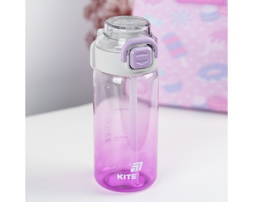 Поїльник-непроливайка Kite 600 мл, фіолетова (K25-1212-3)