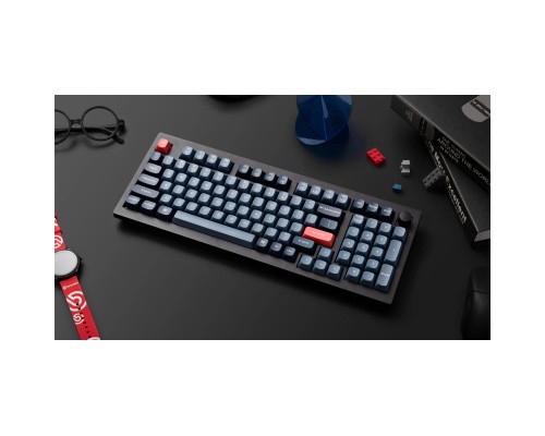 Клавіатура Keychron V5 Max Gateron Jupiter Red Knob Hot-Swap QMK Wireless/Bluetooth/USB-А UA Black (V5M-D1-UA)