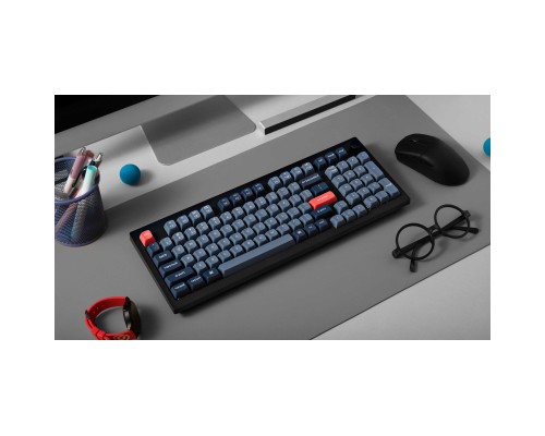 Клавіатура Keychron V5 Max Gateron Jupiter Red Knob Hot-Swap QMK Wireless/Bluetooth/USB-А UA Black (V5M-D1-UA)