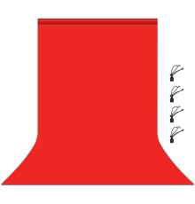 Фон Puluz PU5206R backdrop 3x6 m red (PU5206R)