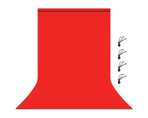 Фон Puluz PU5206R backdrop 3x6 m red (PU5206R)