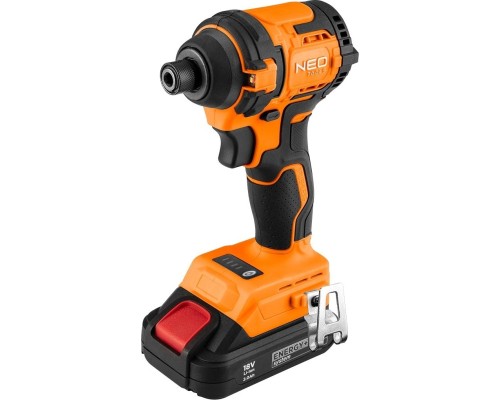 Гайковерт Neo Tools Energy+ 18V, безщітковий, 3600об/хв, 300Нм, 1/4