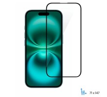 Скло захисне 2E Apple iPhone 16 2.5D FCFG black (2E-IP-16.-6.1-SMFCFG-BB)