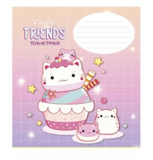 Зошит Школярик Kawaii Friends 12 аркушів лінія (012-3422L)