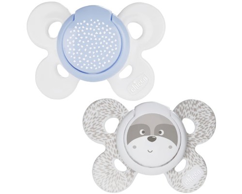 Пустушка Chicco Physio Comfort силіконова від 2 до 6 місяців 2шт. (блакитна) (74931.21.00)